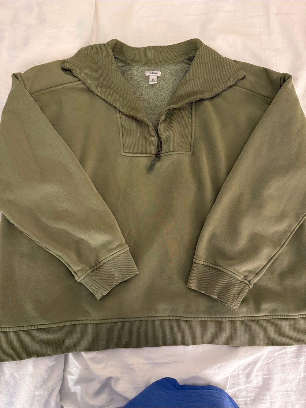 L.L. Bean women’s Sunwashed sweats Half-Zip Pullover sweatshirt